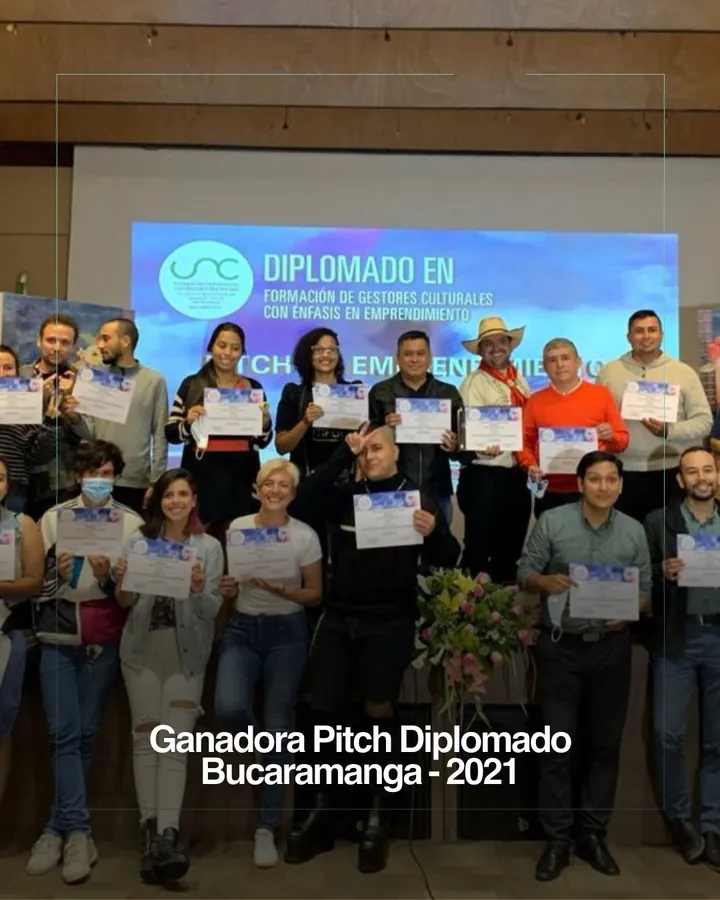 Ganadora del pitch del diplomado, Bucaramanga, 2021