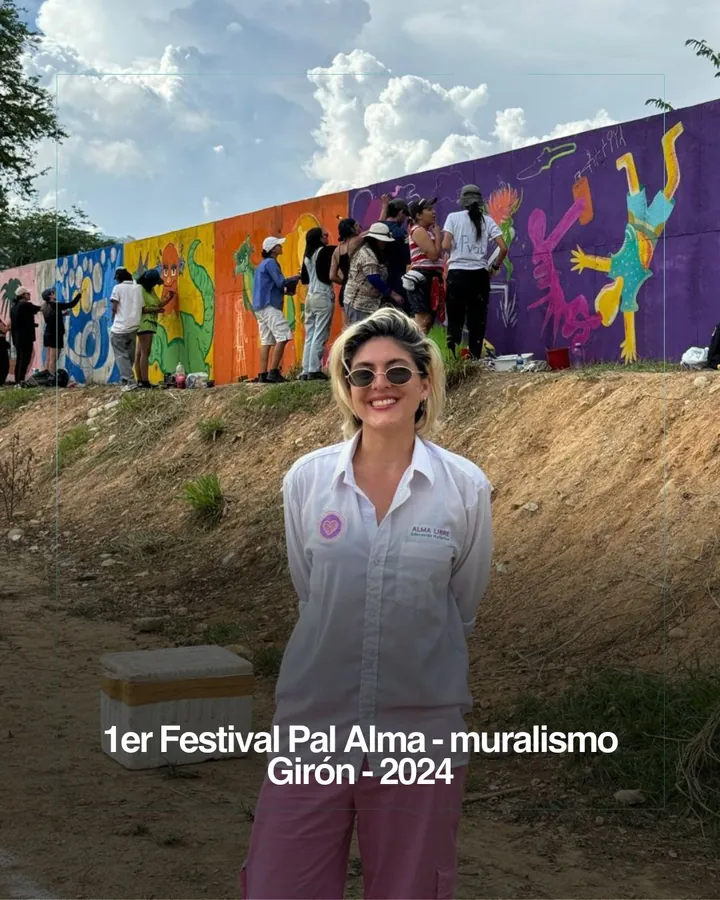 Primer Festival Pal Alma, muralismo, Girón, 2024